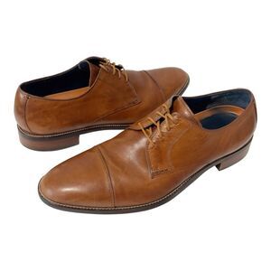 Cole Haan Men's Lenox Hill Cap Toe Leather Light Brown Oxford Shoes Size 13